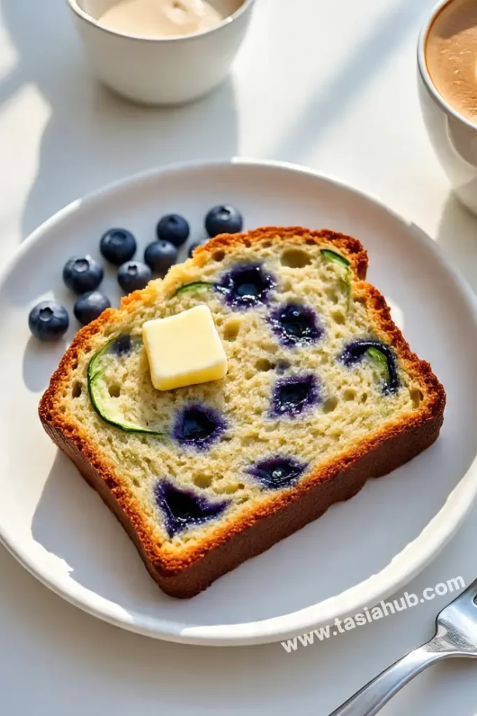 moist blueberry zucchini bread