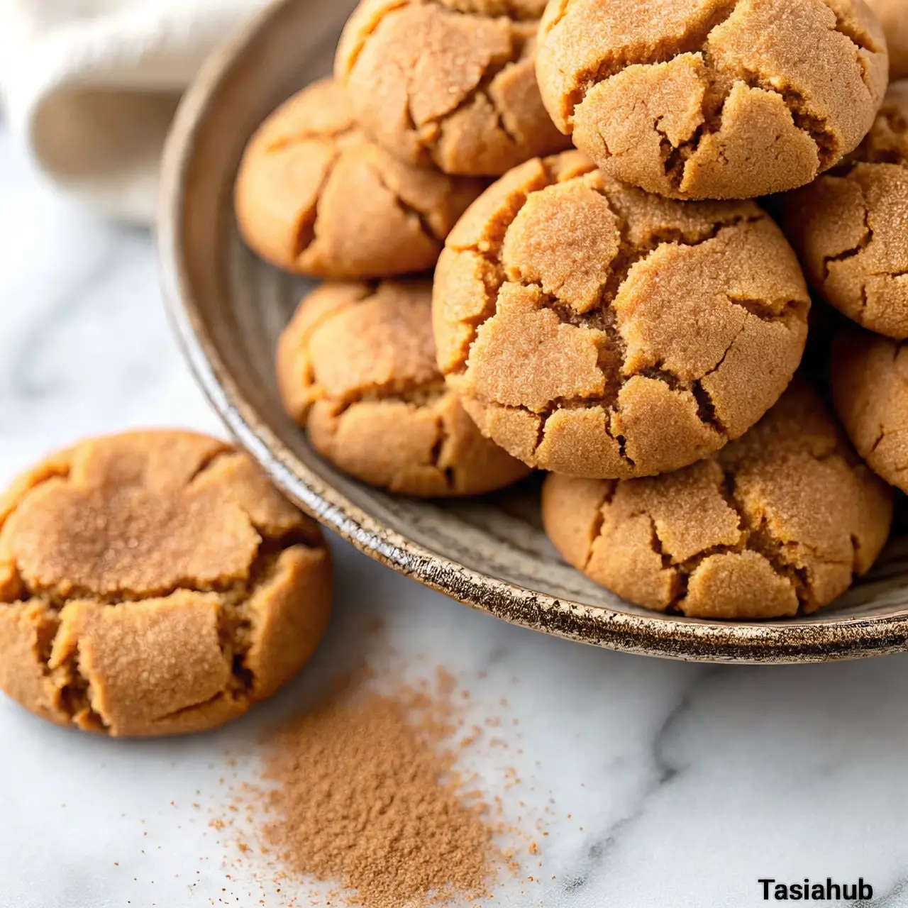Soft Pumpkin Spice Snickerdoodle Cookies