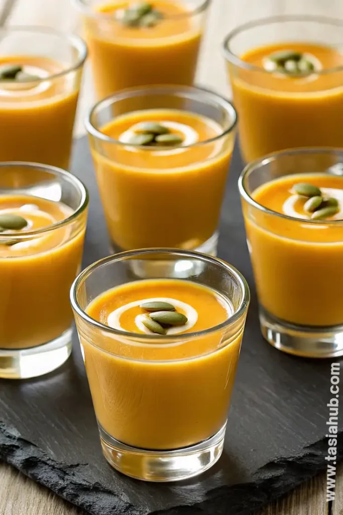 spiced pumpkin soup shooters 1 1