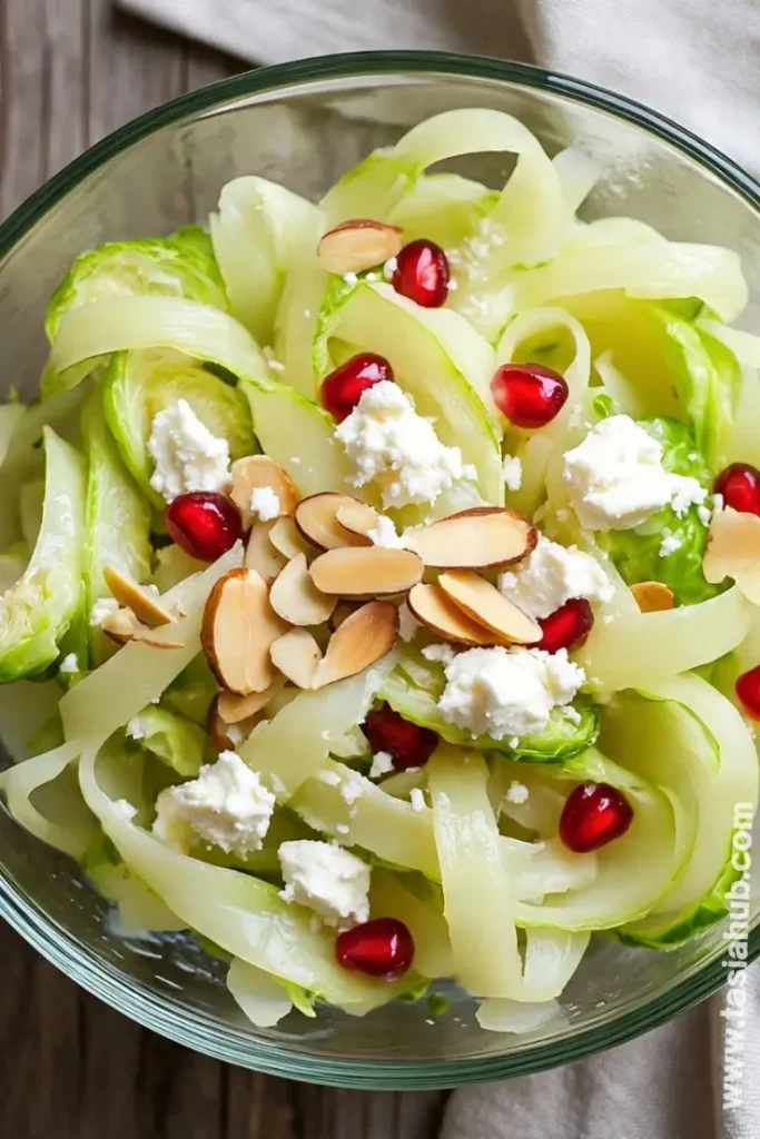 Brussels sprouts and pomegranate salad