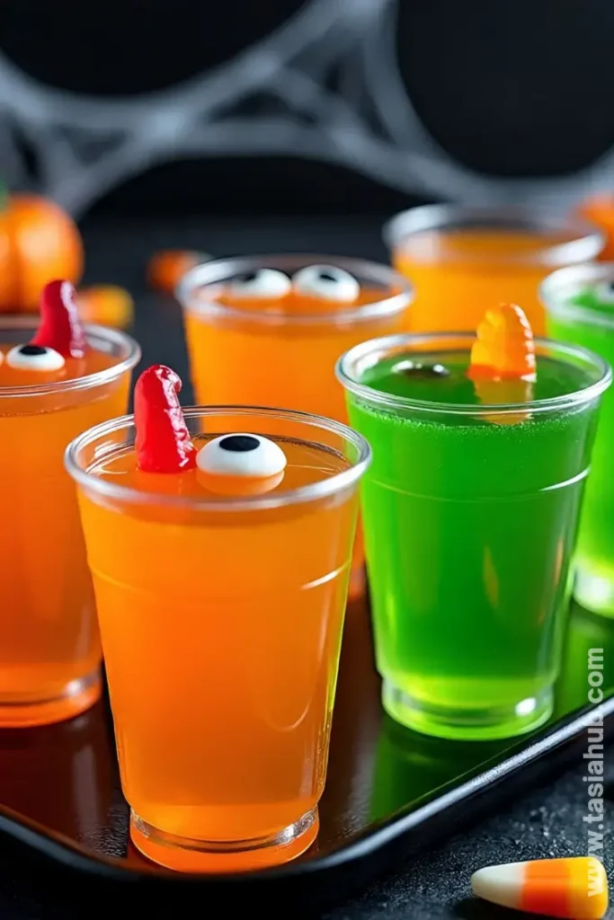 Halloween tequila jello shots 1
