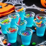 Blue Halloween jello shots