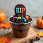 Graveyard pudding cups