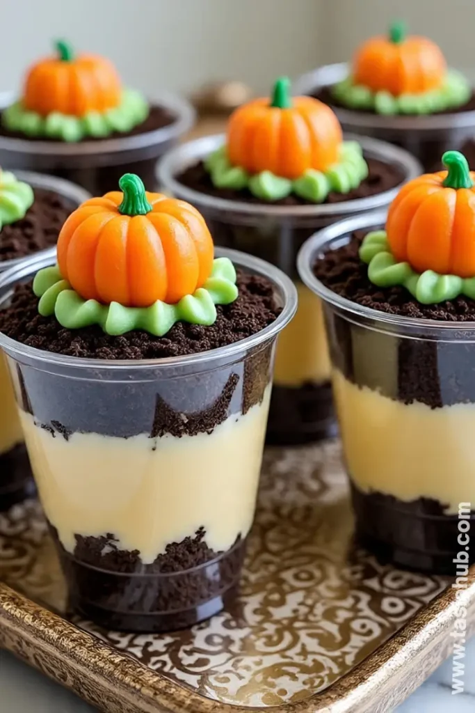 pumpkin patch dirt cups 1