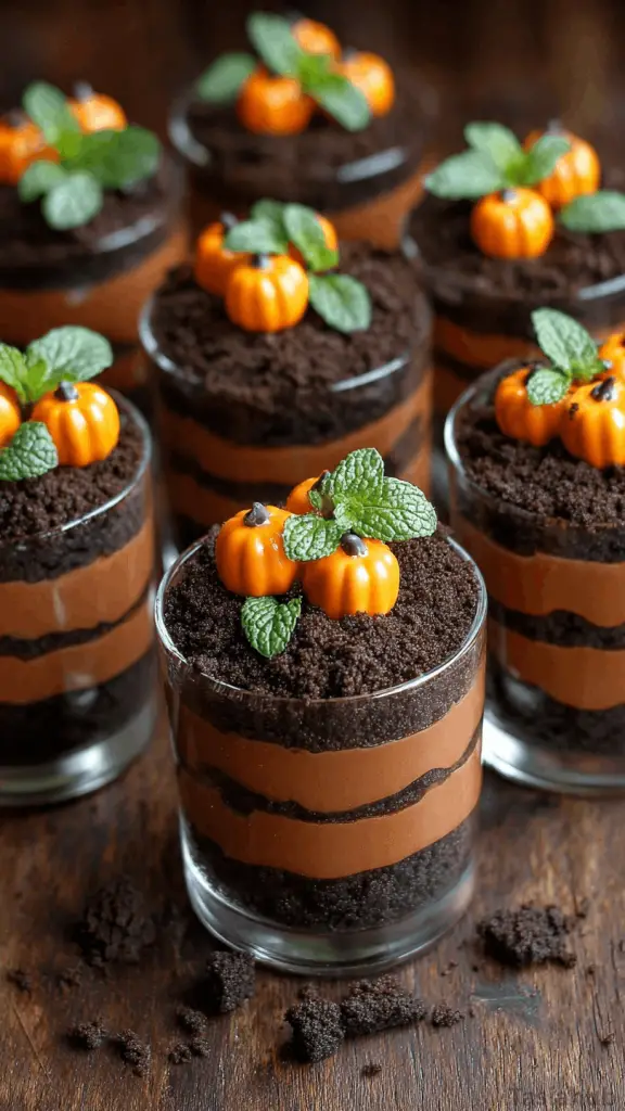 pumpkin patch dirt cups