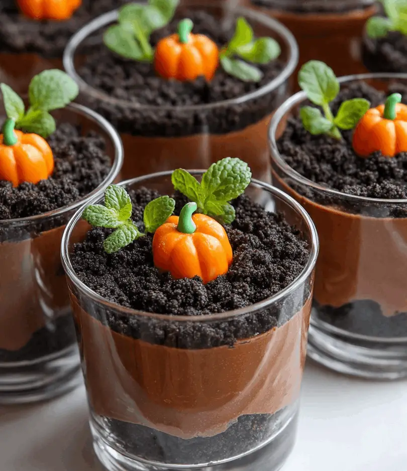 Pumpkin Patch Dirt Cups