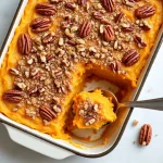 Sweet potato casserole with pecans