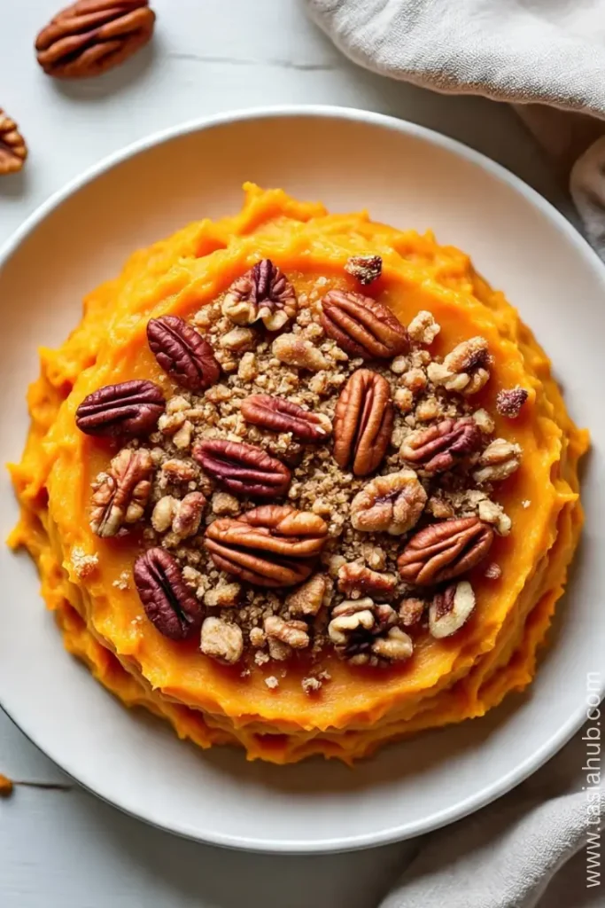 sweet potato casserole with pecans recipe