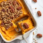Sweet potato casserole with streusel