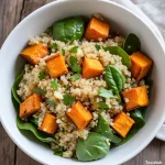 Warm quinoa and sweet potato salad