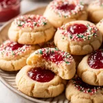 christmas thumbprint cookies