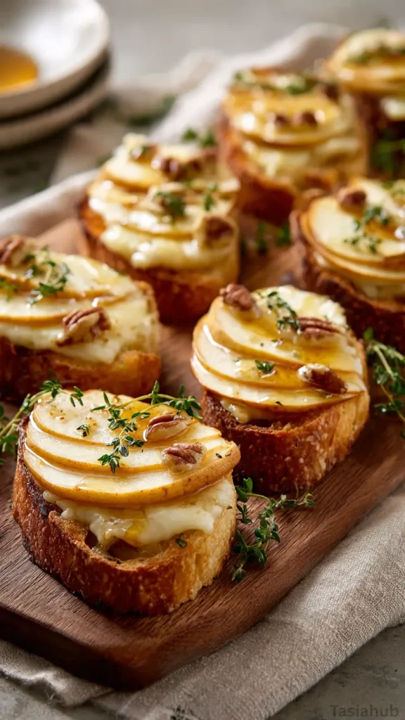 apple brie crostini