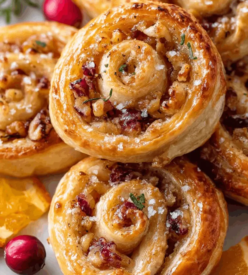 cranberry walnut pinwheels