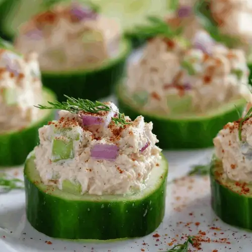 cucumber tuna bites