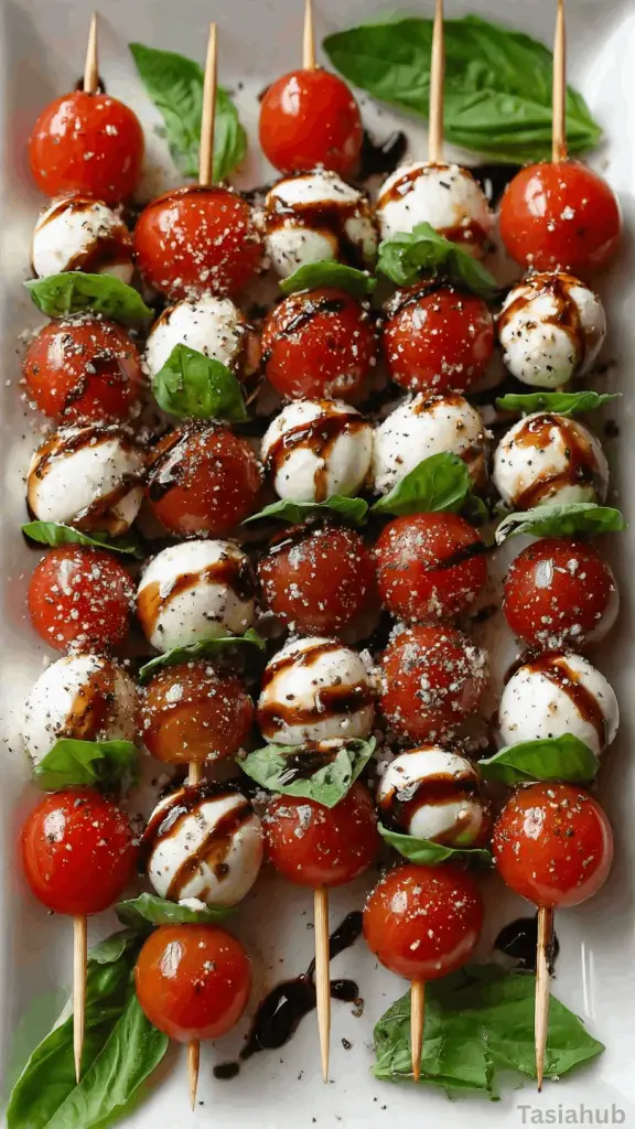 mini Caprese bites