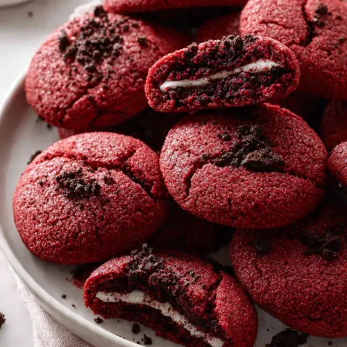 red velvet oreo cookies
