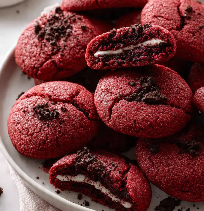 red velvet oreo cookies