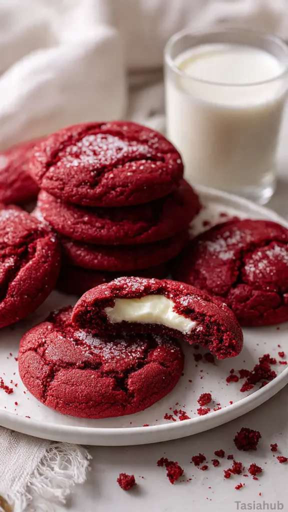 red velvet cheesecake cookies recipe