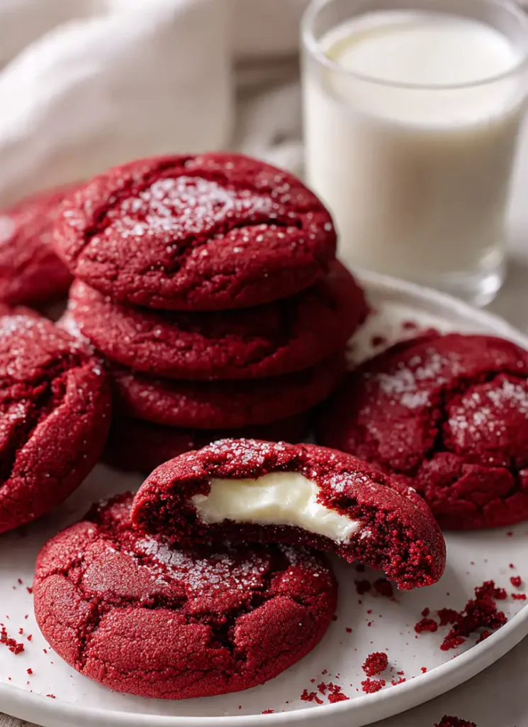 red velvet cheesecake cookies