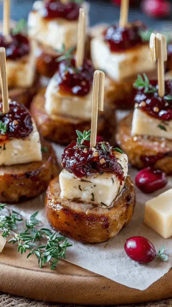 sheet pan smoked sausage cranberry bites