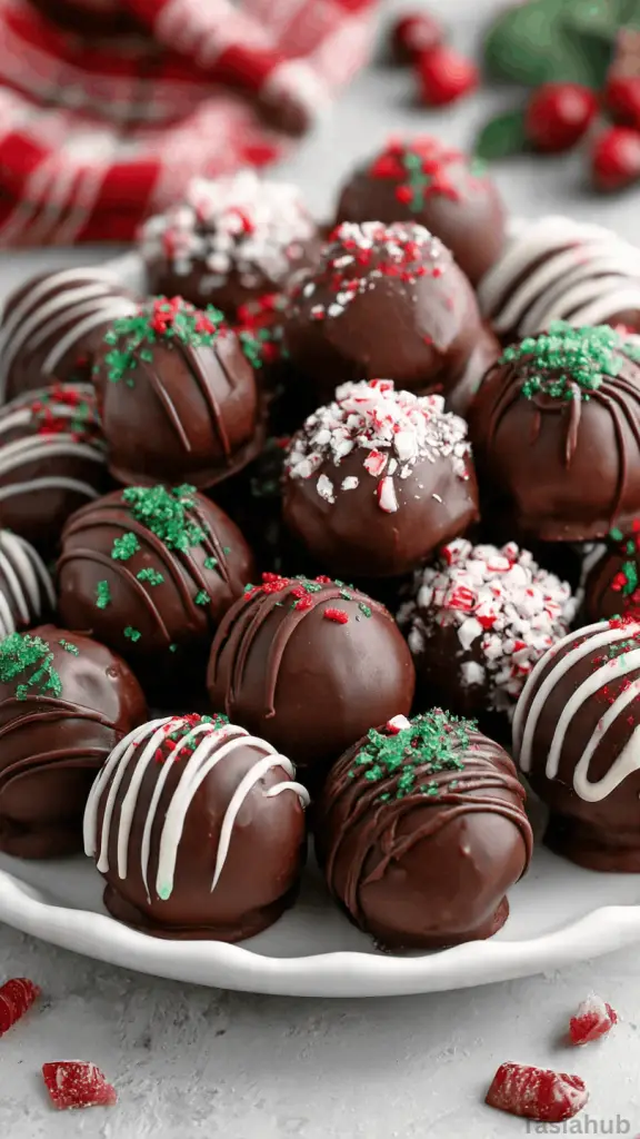 Christmas Oreo balls