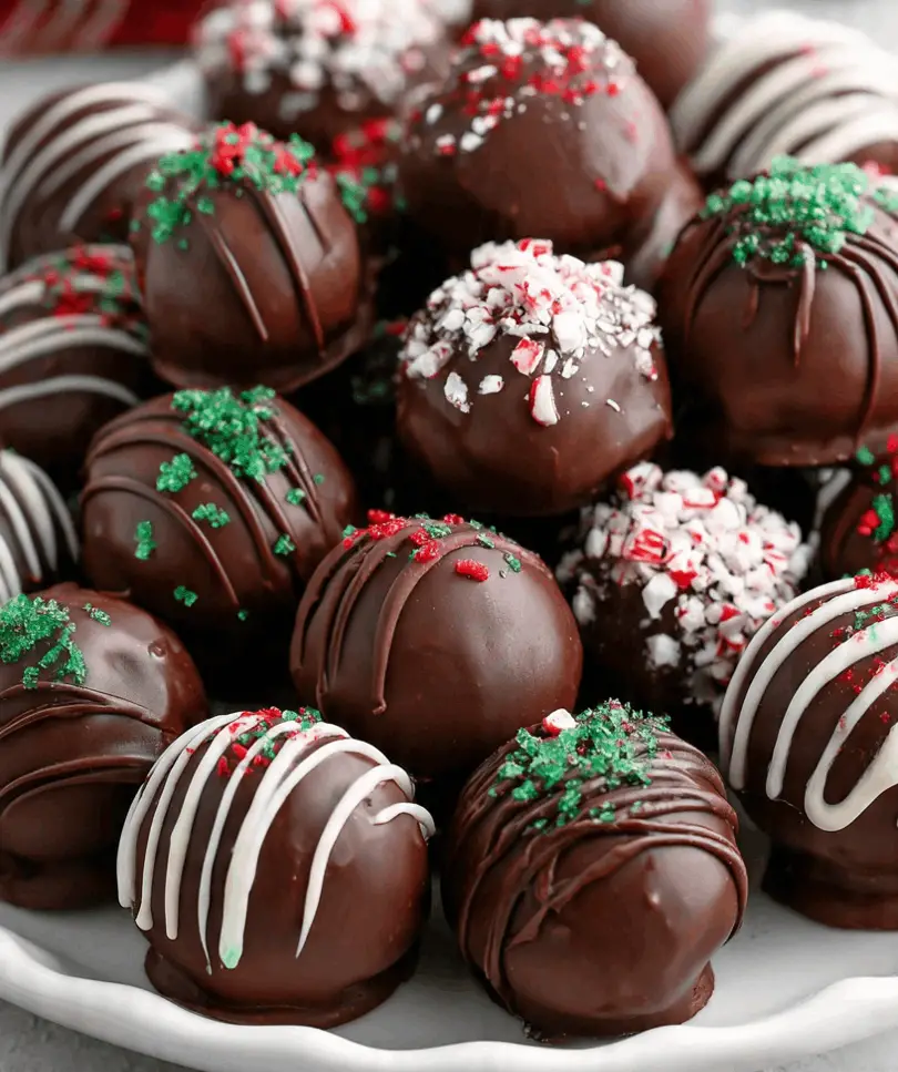 christmas oreo balls
