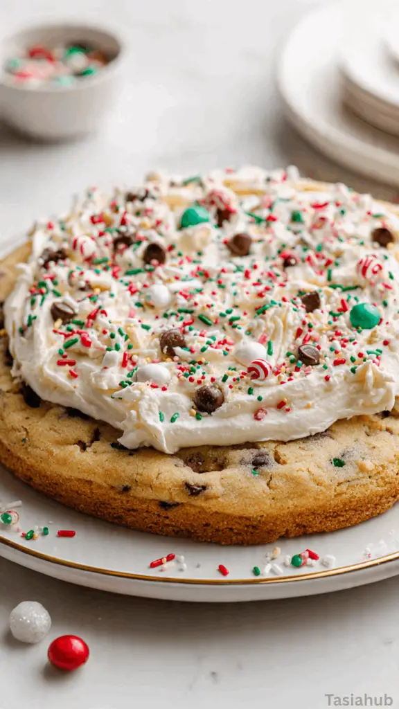 Christmas cookie cake