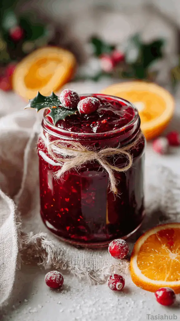 Christmas cranberry jam
