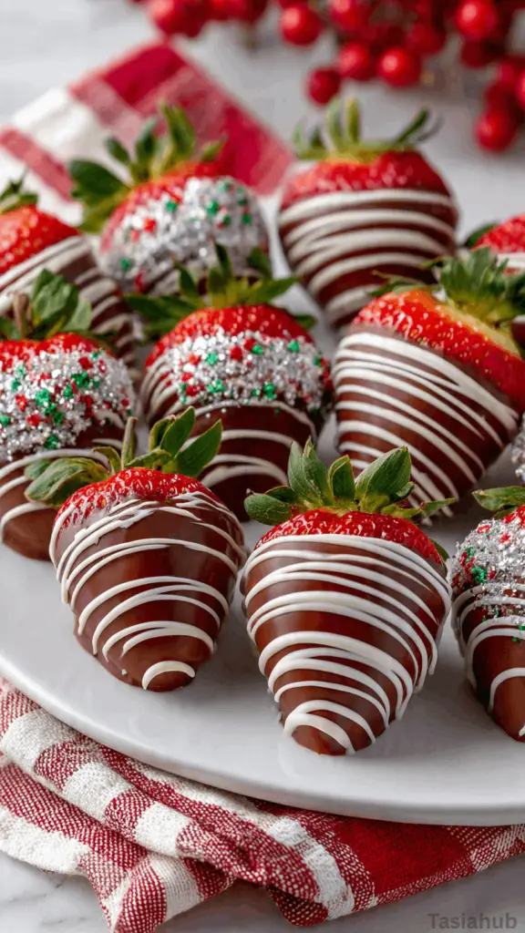 Xmas chocolate covered strawberries