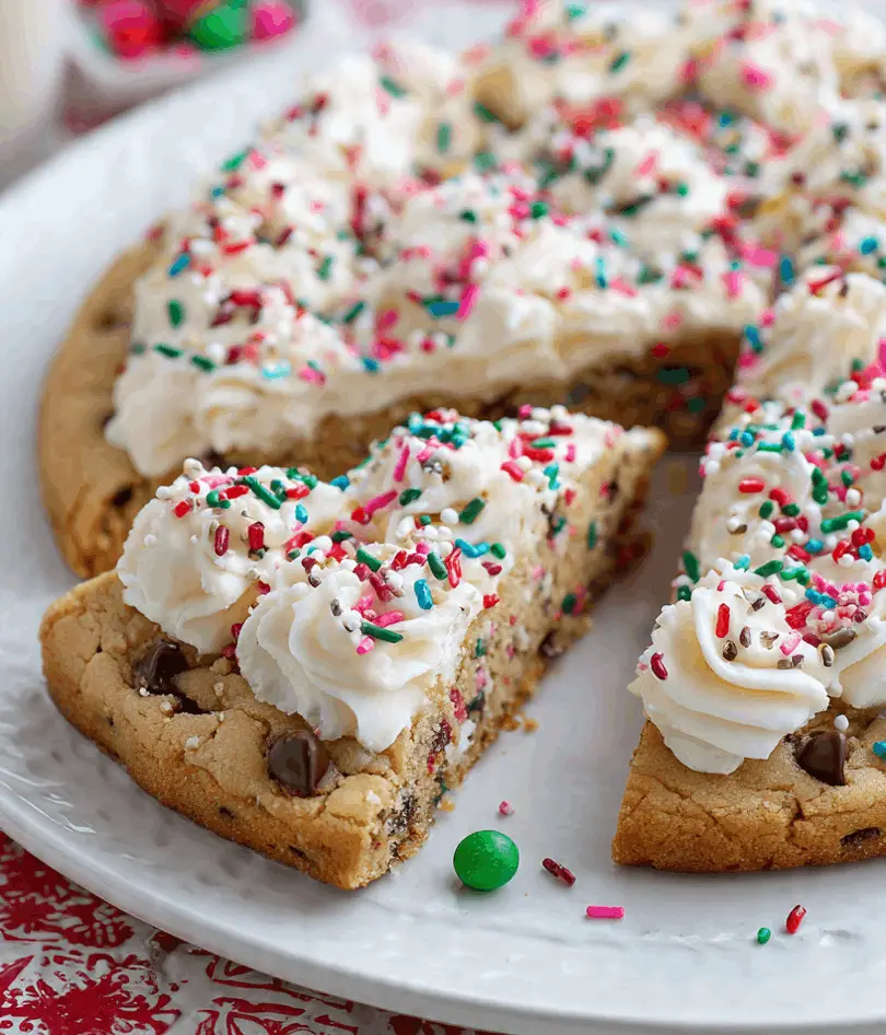 christmas cookie cake