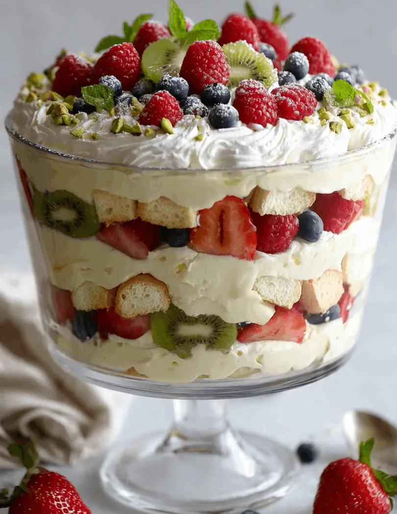 christmas pavlova trifle