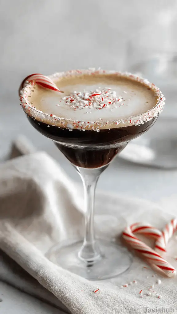 Xmas peppermint espresso martini