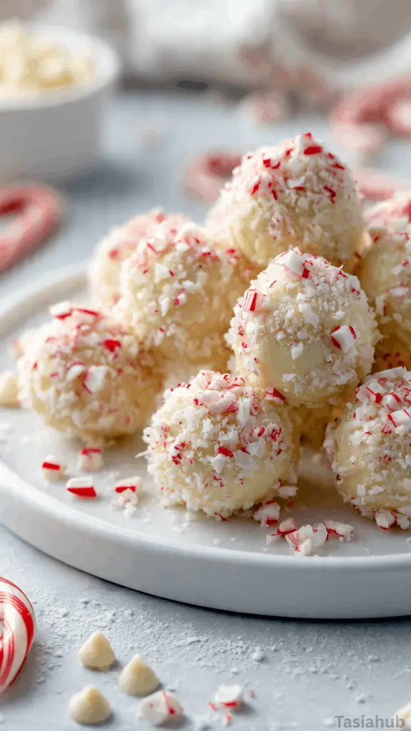 Xmas peppermint truffles