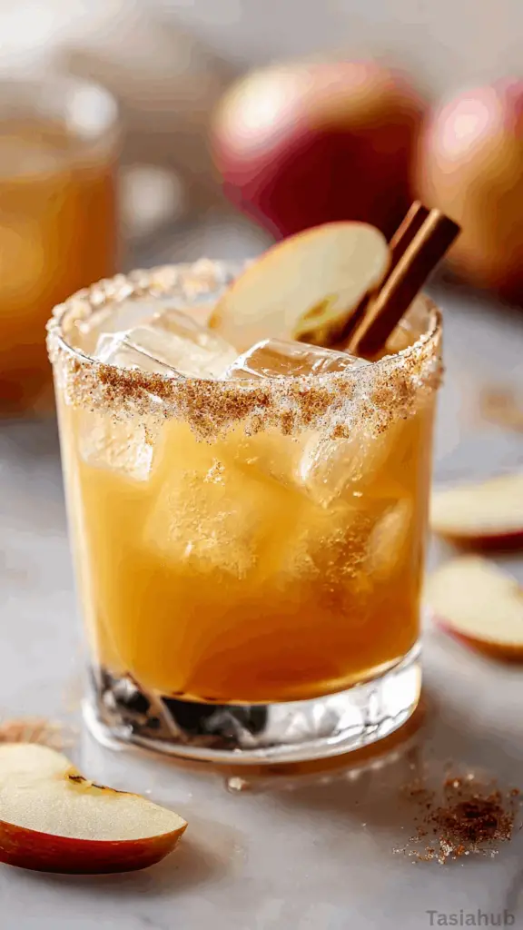 apple cider margarita cocktail