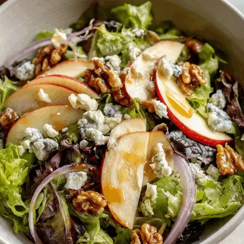 apple walnut and blue cheese salad