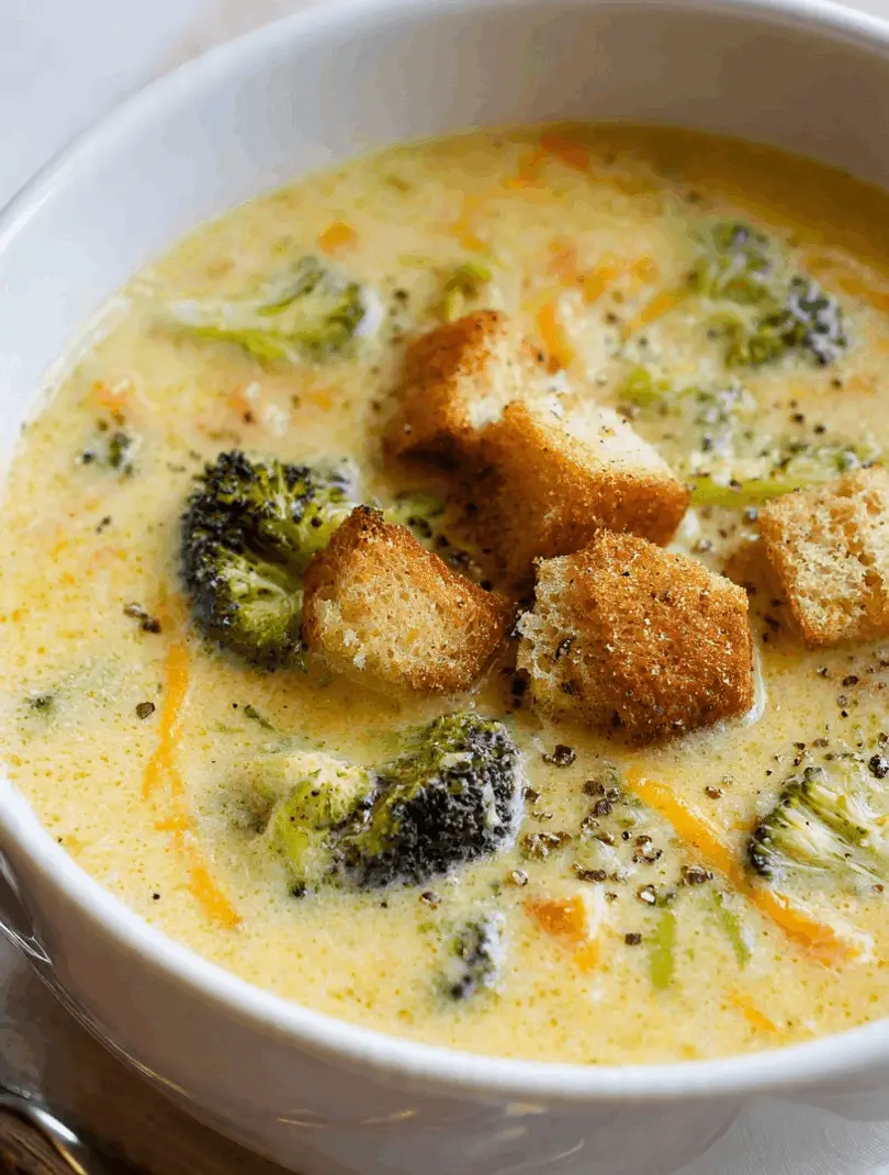 Crockpot Broccoli Cheddar Soup