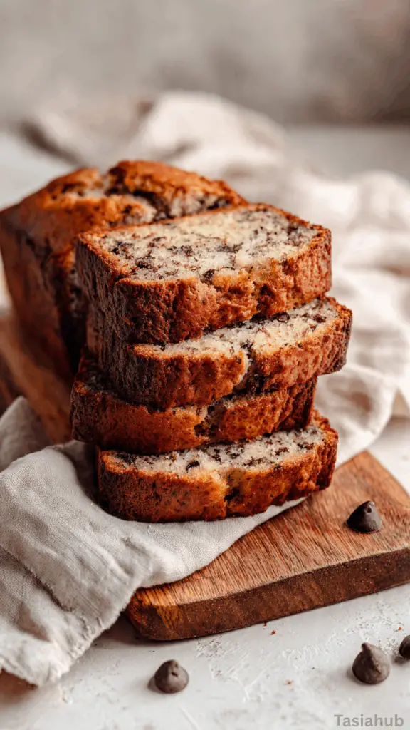 high protein banana bread loaf