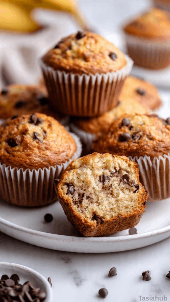 high protein banana muffin