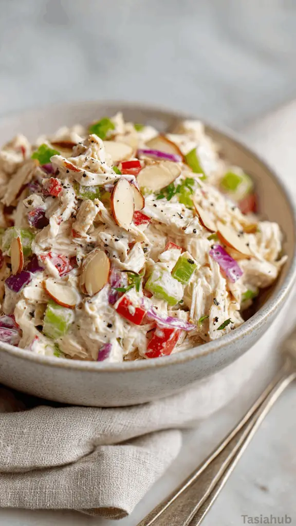 high protein chicken salad dish