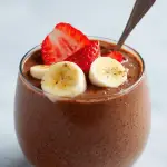 high protein chocolate chia pudding