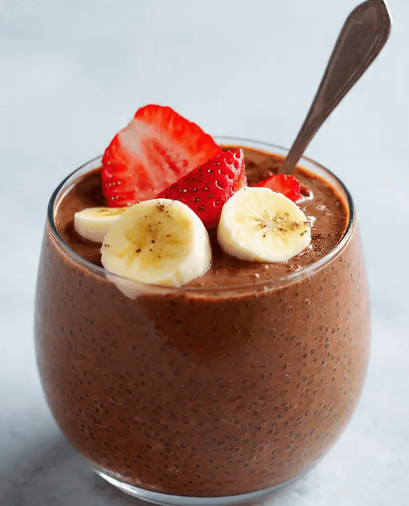 High Protein Chocolate Chia Pudding