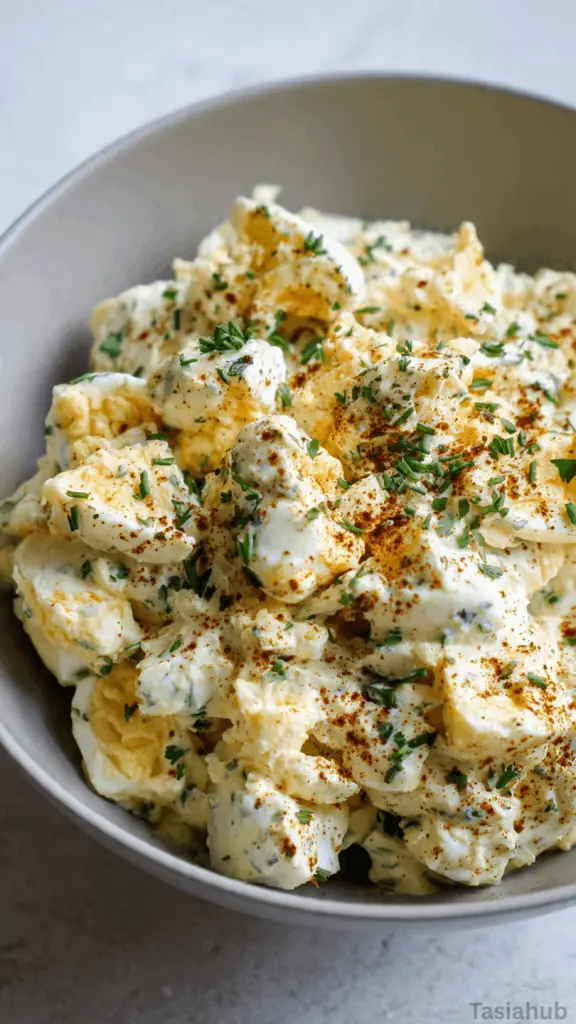 high protein egg salad bowl