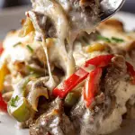 keto Philly cheesesteak casserole
