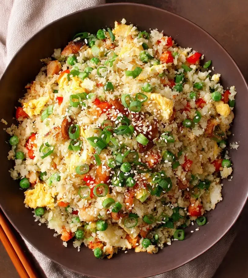 keto cauliflower fried rice
