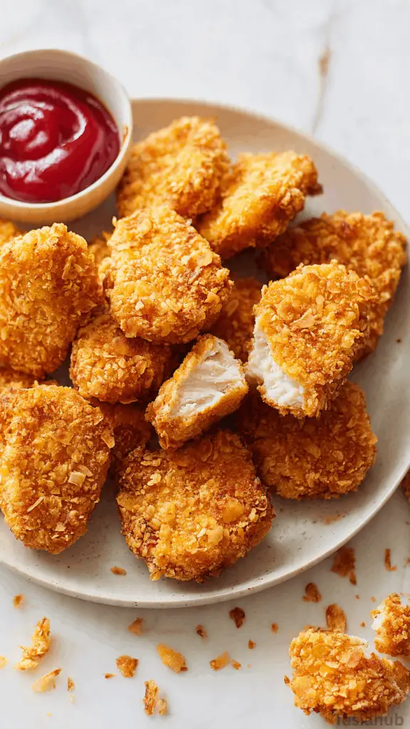 keto chicken nuggets dish