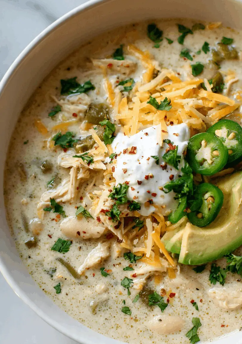 keto white chicken chili
