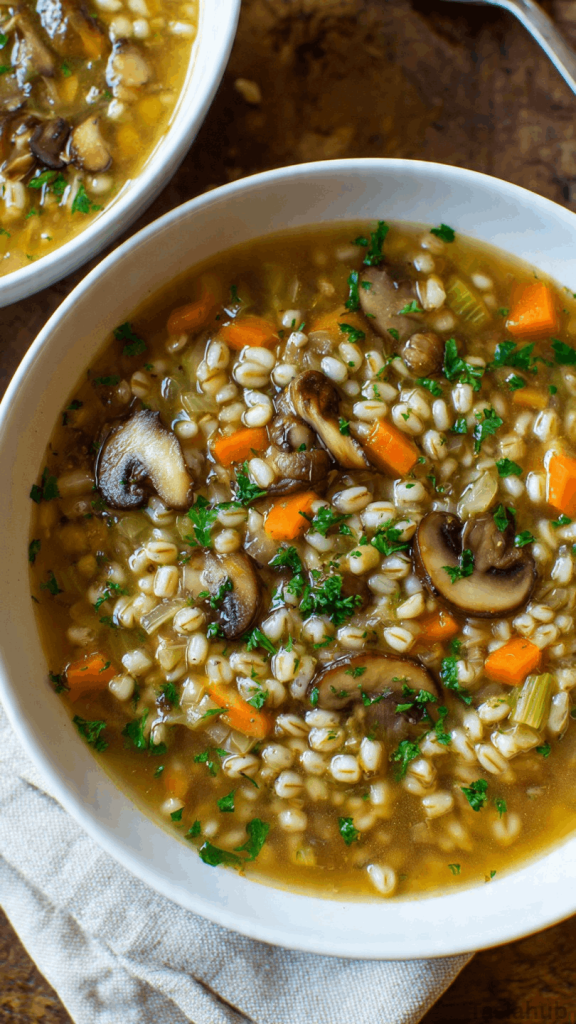 mushroom barley soup