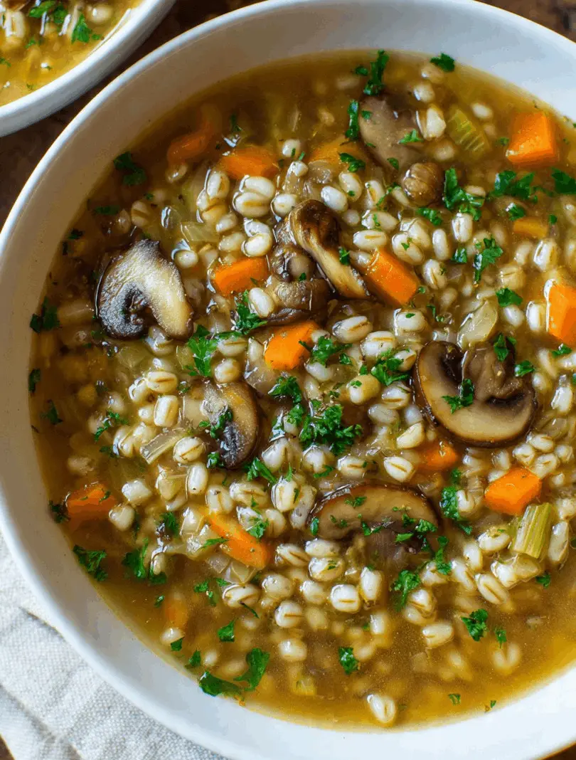 Mushroom Barley Soup