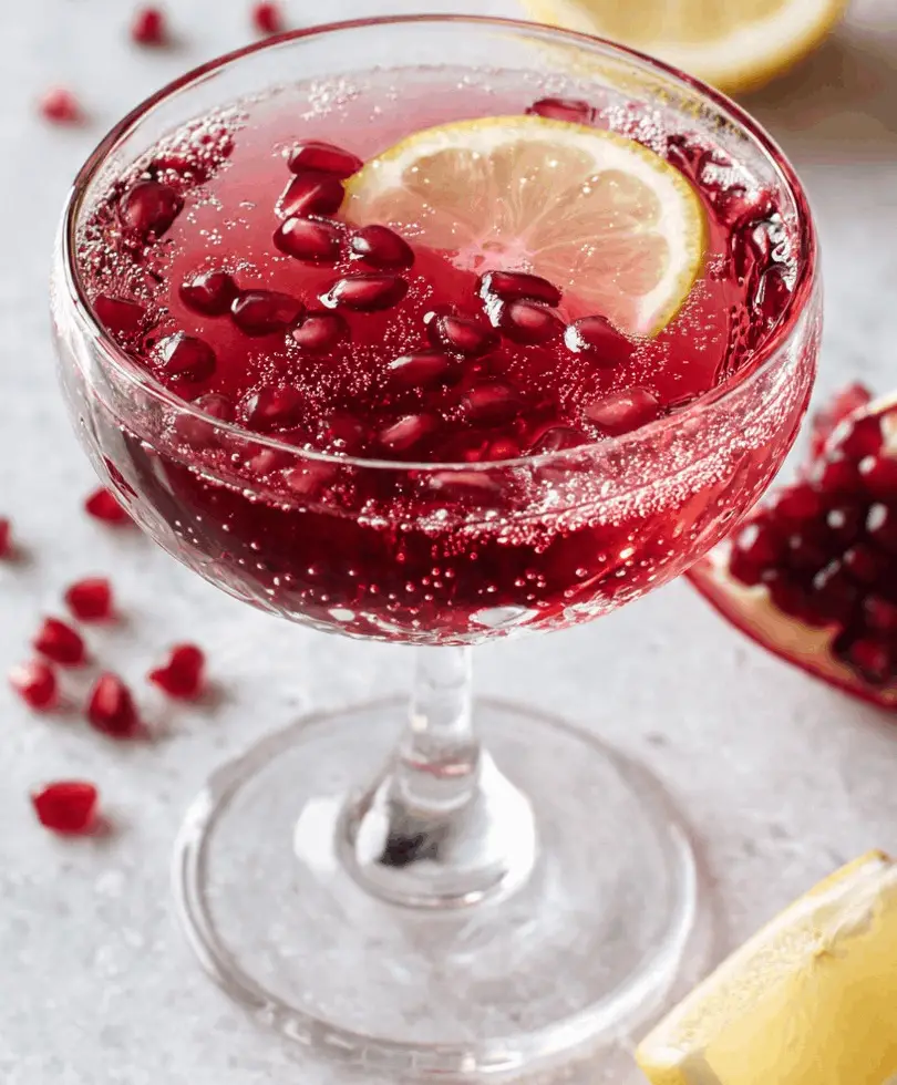 Pomegranate Gin Fizz