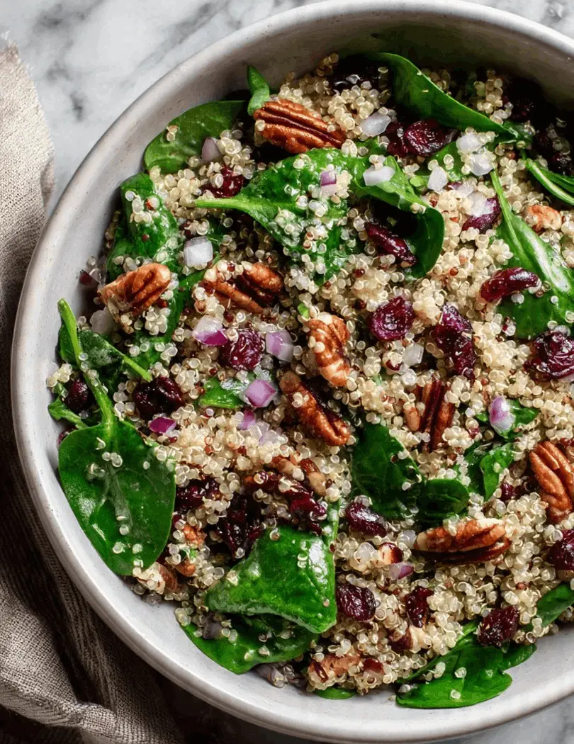 Quinoa Cranberry Pecan Salad